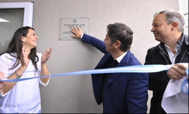 Kicillof inauguró una nueva escuela: la obra había sido paralizada por Nación